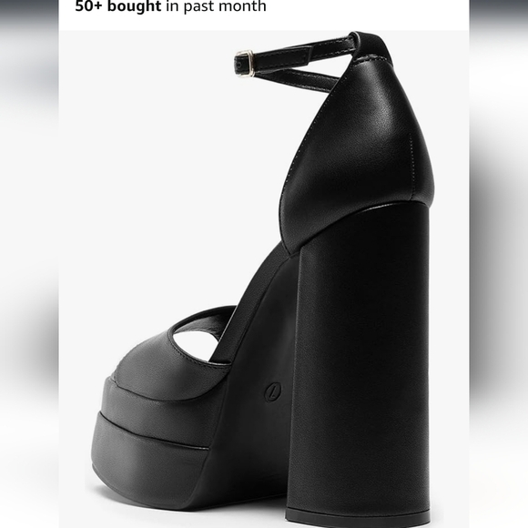 Black Platform Heels New In Box - Picture 3 of 16